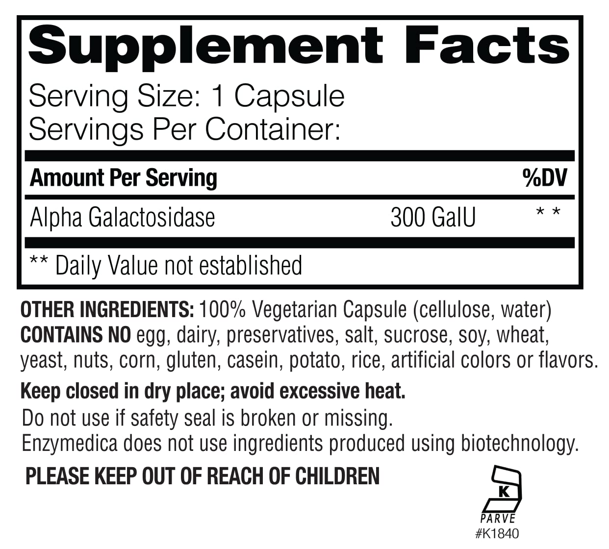 ENZYMEDICA - BeanAssist (30 Capsules) | Food Intolerance Digestive Enzymes Supplements | Digestive Enzymes Blend for Beans and Legumes, Nutrient Supplements, Gut Health Supplement, Vegan, Dairy Free