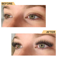 QUEWEL Premade Fan Volume Lash Extensions 8D 0.08D 10mm Russian Pre Made Fan Lashes | 3D-8D 0.07/0.10 C/D Curl 8-15mm | Long Lasting | Easy Application（8D 0.08D 10mm）