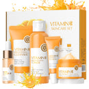 HAORQEE Skin Care Sets & Kits for Teenage Girls Gifts, Vitamin C Skincare Set Simple Beauty Pamper Anti-Ageing,Brightening,Moisturising Gift Sets for Women, Includes Cleanser-Toner-Serum-Eye Cream-Serum Cream
