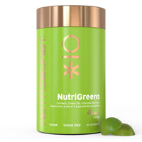 Nutriburst NutriGreens • 22 Plants + Cultures • Vegan & Sugar Free Gummies