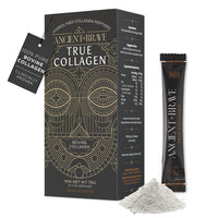 Ancient + Brave True Collagen Sachets 15 x 5g - Bovine Collagen Powder - 100% Hydrolysed Collagen Peptides (Type 1) - High Protein - Fasting & Keto Friendly - Neutral Tasting, Skin, Hair & Nails