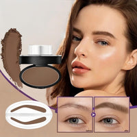 Mubuni Waterproof Eyebrow Seal Stamp Powder,Waterproof Make Up Nature Tinting Coloring Kit,Natural Brow Powder Kit,Eyebrow Stamp Kit,Adjustable Eyebrow Stamp Kit,Perfect Eyebrow Kit for Women
