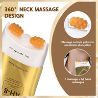 Gonggi AH-8 Firming Neck Cream, Tightening Lifting Sagging Skin, with Double Roller Massage, Reduce Wrinkles Fine Lines and Double Chin, Moisturizing (1PCS)