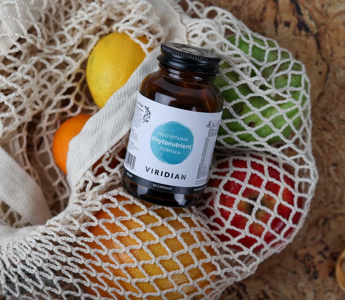 Viridian - PhytoNutrient Formula Multivitamin - 60 Caps | Plant Rich Formula with Key Nutrients & Potent Botanicals | Wellness Support, Supports Energy & Immune System | Nutritionist Formulated