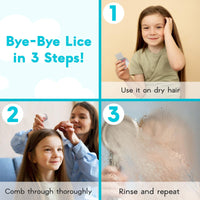 Adamson Lice Comb Duo - Stainless Steel Lice Comb for Kids x 2 - Effective Nit Comb - Lice Combs for Thick Hair - Durable and Easy to Clean - Red and Blue Set