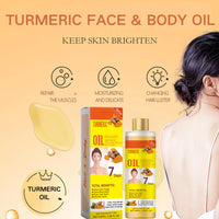 ISBEAUSOLS Turmeric Body Oil for Women - Essential Oils for Skin - Body,Hair,Face Turmeric Oil - Body Oil For Dry Skin - Turmeric Massage Oil For Dark Spots - Nourish,Moist 100ml