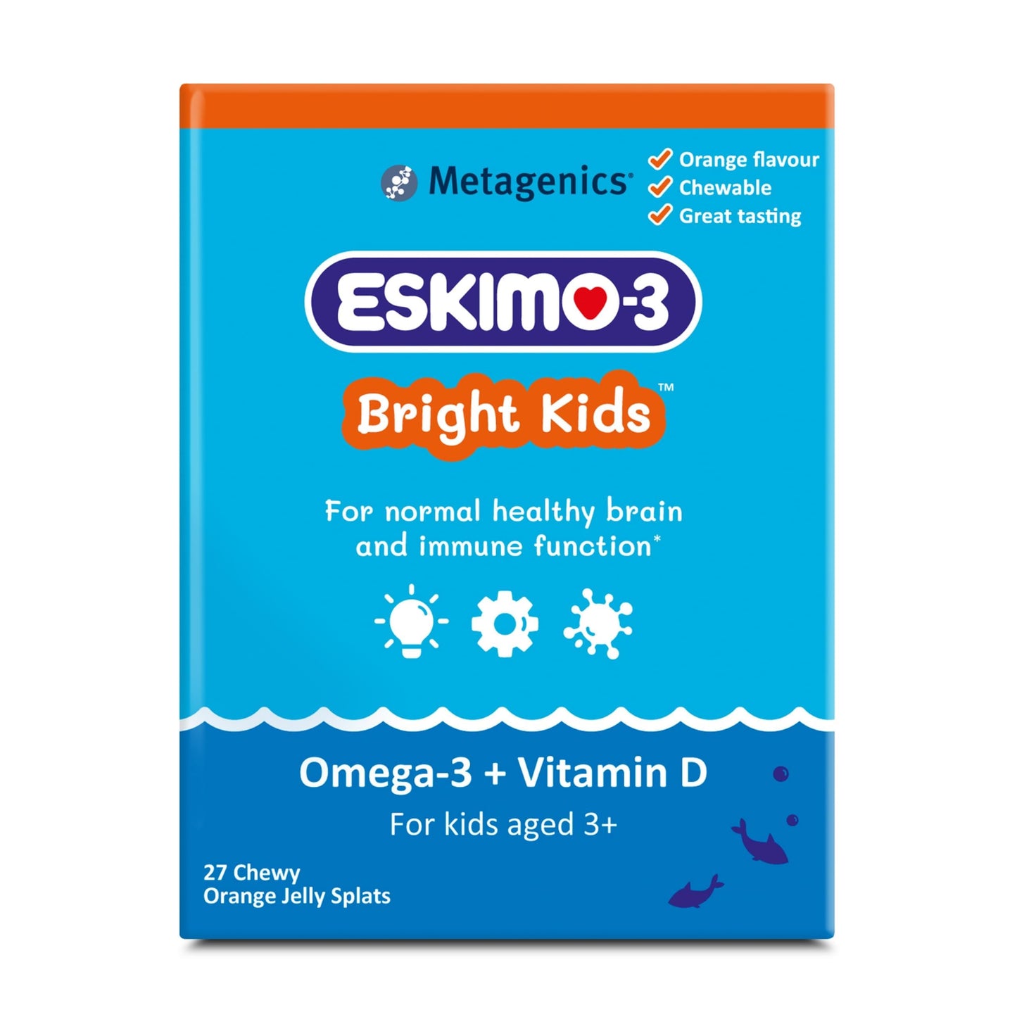 Metagenics - Eskimo-3 Bright Kids Fish Oil- Jelly Splats 27 Servings
