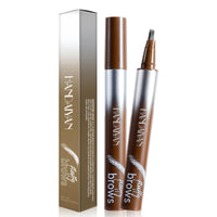 HQDA Magic Liquid Eyebrow Pen & Brow-Fection Angled Brush Eyebrow Pencil – Waterproof, Long-Lasting for Natural-Looking Full Brows (# 04)