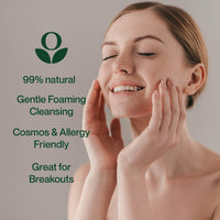 Balmonds Tea Tree Face Wash - 99% Natural Foaming Cleanser with Lemongrass for Sensitive, Breakout-Prone Skin, Vegan, Paraben-Free, 125ml