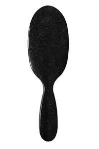 Rock & Ruddle Natural Pure Boar Bristle Hair Brush for Women & Kids (Large, 21cm) - Perfect for Wet or Dry Hair, Detangling Smoothing Blowdrying - Made in UK - Stardust Black Shimmer