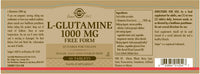 Solgar L-Glutamine 1000 mg Tablets - Pack of 60 - Supports Muscle Function - for Active Lifestyles - Great Addition to Whey Powder - Vegan