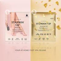STARSKIN VIP Gold Mask Foot 1x16g, Softening Foot Mask for all Skin Types, Korean Skin Care, Hydrating and Moisturizing with Shea Butter and Rose Oil, K Beauty Skincare