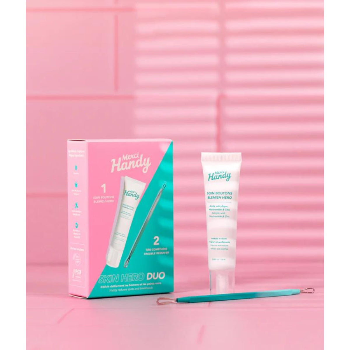 Merci Handy - Duo Skin Hero - Pimple Treatment (13ml) and Blackhead Remover - Effectively Treats Skin Imperfections
