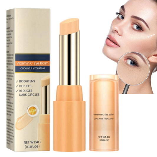 HIVETZ Vitamin C Eye Cream Stick,Under Eye Cream for Dark Circles and Puffy Eyes,Glow Eye Balm,Anti Aging Eye Cream,Cooling & Hydrating Eye Cream for Eye Bags Remover,Firming Eye Stick for All Skin Types