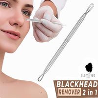 Glamified , glam Glamified Blackhead Remover Professional Skincare Spot Treatment Blackhead Remover Tool for Blemish Comedone Whiteheads Pimple Popper with Double Sided Soft Touch and Anti-Slip Design