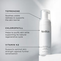 Medik8 Calmwise Soothing Cleanser, Ultra-Mild Chlorophyll Foam - 150ml