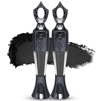 Shefave Kohl Powder Eyeliner, Kohl Eyeliner Black - Handmade Smudge Proof Eyeline-r, Natural Blac-k Eye-liner Cream Powder, Waterproof Ey-eliner For Eye Make-Up - Intense Color & Definition (Black, 2 Pack)