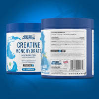 Applied Nutrition Creatine + 700ml Shaker | Creatine Monohydrate Micronized Powder with Flavour, Increases High-Intensity Physical Performance (250g - 50 Servings) (ICY Blue Razz)