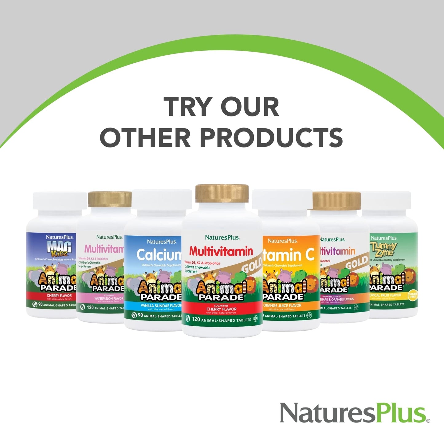 Nature's Plus NaturesPlus Animal Parade Kids Gummies - All Natural Gummies Multivitamin for Children - Gluten Free, Vegetarian, Non GMO - 90 Gummies