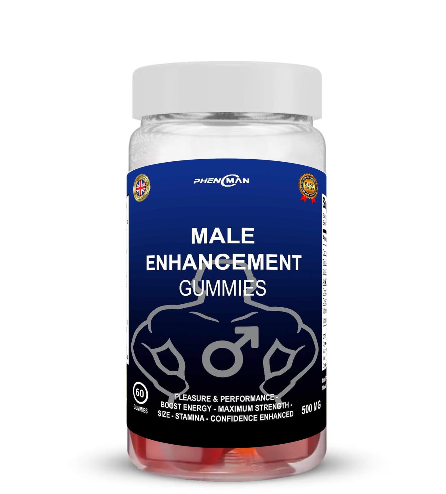 Phenoman Gummies - Bodybuilding Gummies - Natural Ingredients/New & Sealed - 60 Gummies/Dido Extreme Supplements