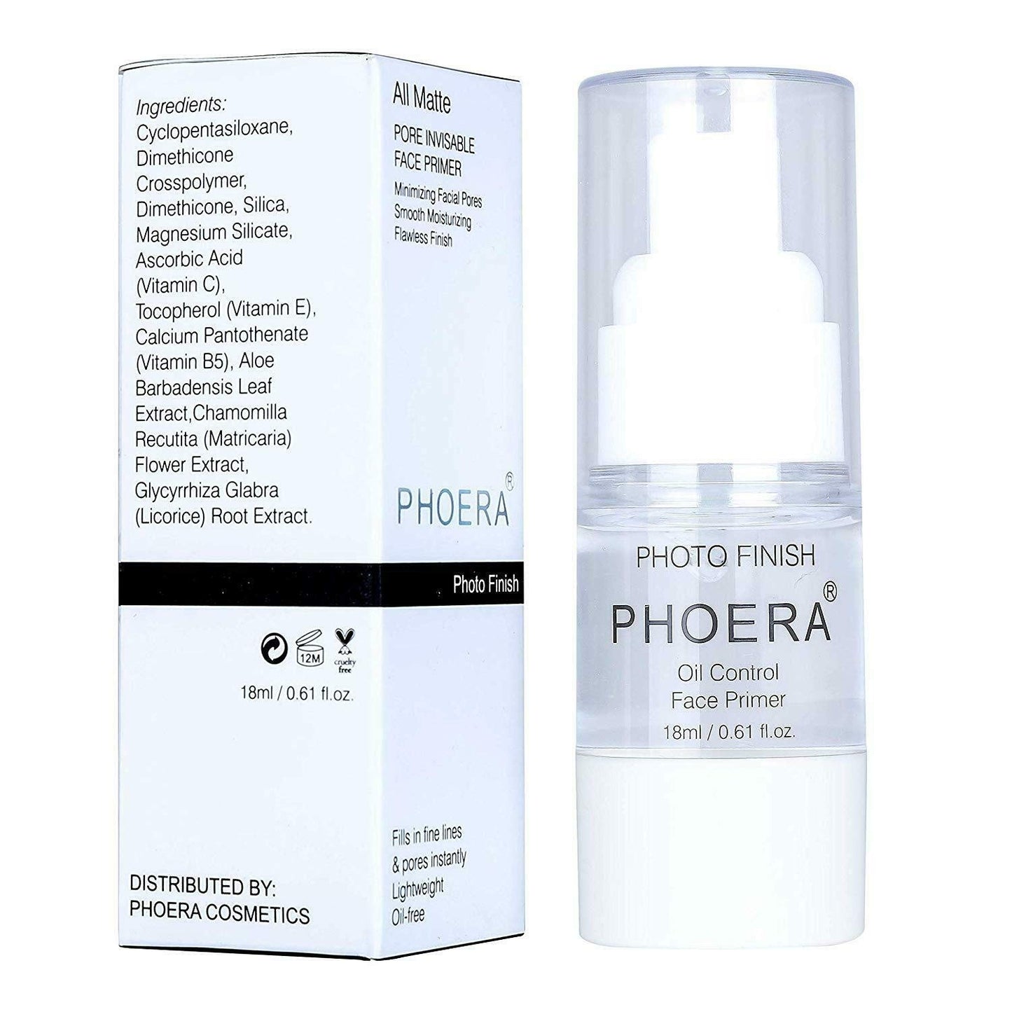 ONEKLIK PHOERA Primer Pore Primer Under Foundation Full Coverage Oil control Long lasting Makeup Foundation Primer Oil Free Makeup Base (6 ml)