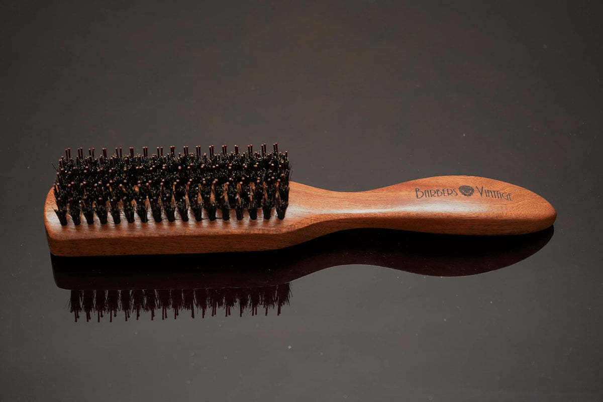 BARBERS VINTAGE Barbers Vintage Professional Classic Styler Brush with Boar & Nylon Bristles Light Brown For healthy hair. Promotes hair regrowth