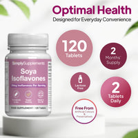 Simply Supplements SOYA Isoflavones with Vitamin B6 | 120 Tablets | 2 Months’ Supply