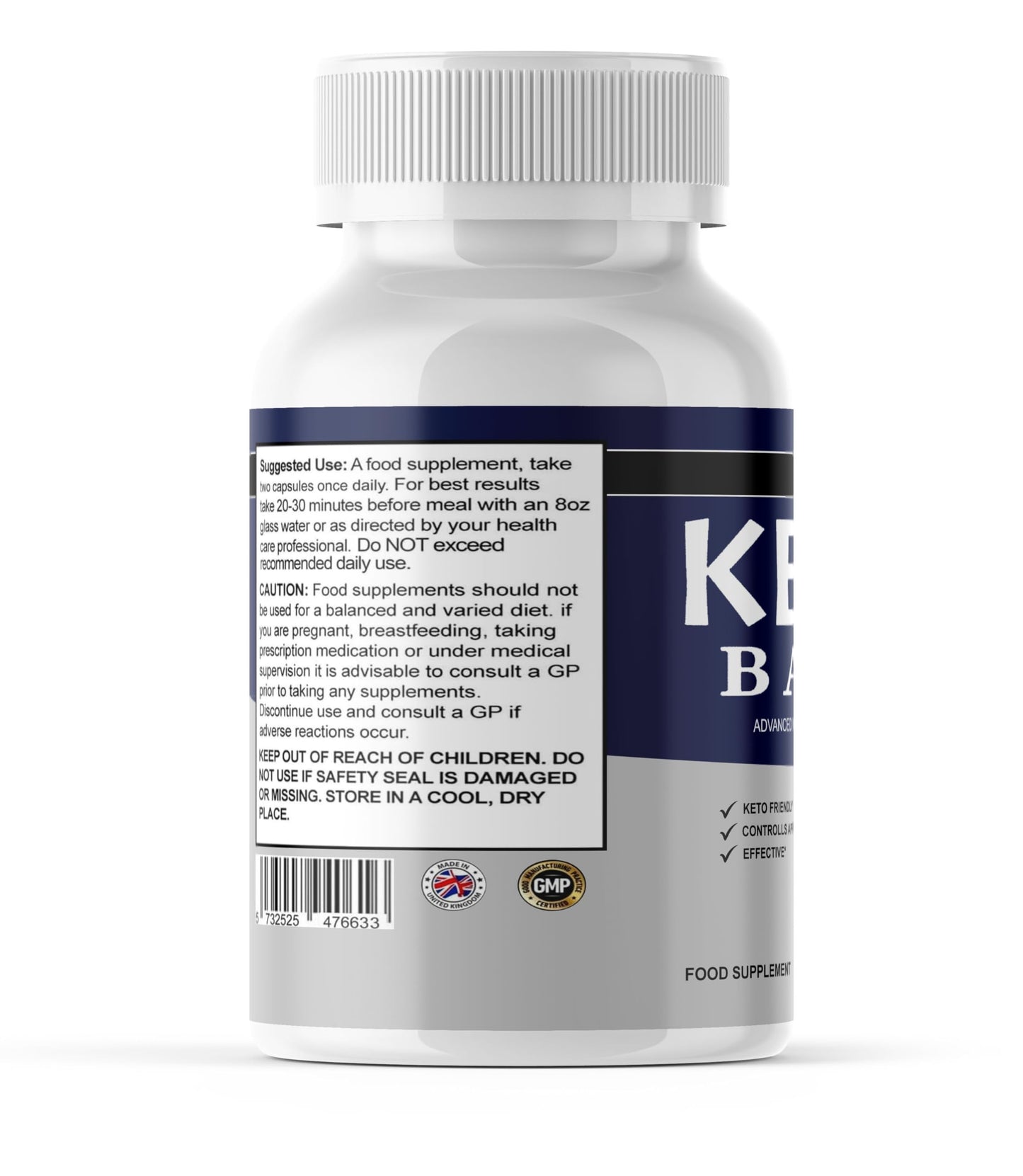 Keto Base Weight Management Capsules – All-Natural Vegan Supplement with Cinnamon Bark, Biotin, Guggul Extract, Weight Management Support, 60 Capsules, Slim Warriors