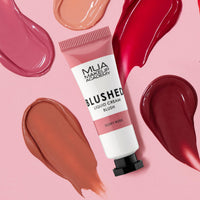 MUA Makeup Academy Blushed Liquid Cream Blusher, Highly Pigmented for Cheeks & Lips, Dusky Rose, 10ml - Vegan & Cruelty Free