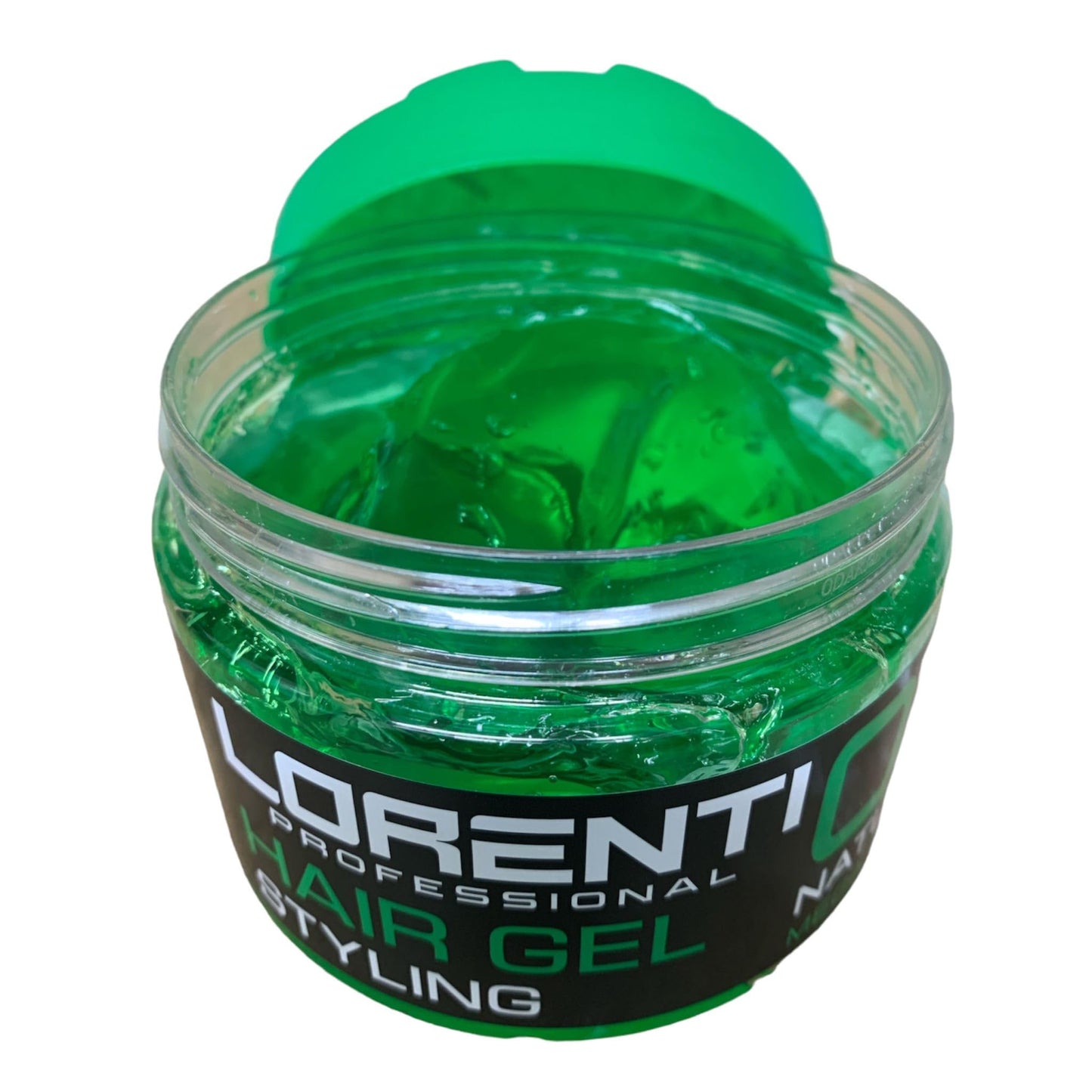 Lorenti Hair Styling Gel | Strong Hold, Edge Control Gum Effect Natural Shine 300ml (Green Natural Shine)