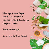 Face Facts Body Scrubs | Brown Sugar | Exfoliates + Softens |400g, 400 g (Pack of 1)