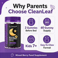 HILLTEN HEALTH Natural Sleep Support Gummies for Kids - Melatonic Formula for Restful Nights, Childrens Sleep Gummies Promoting Natural Melatonin Production, Promotes Healthy Sleep Patterns, 60 Count