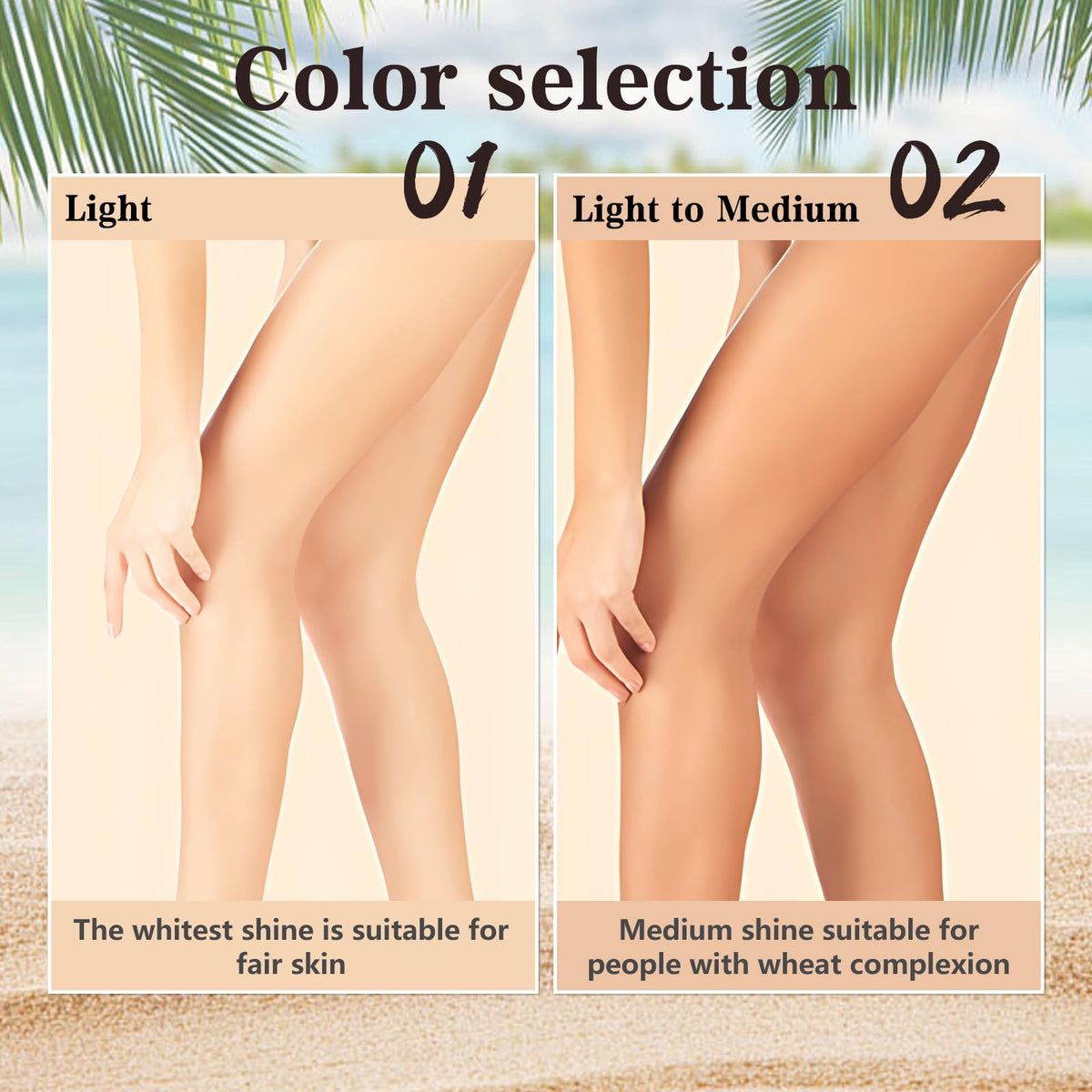 Kenmohuo 2pcs Body Coverage Perfector, Waterproof Leg Makeup, Tattoo Cover Up Cream All Over Complexion Perfect With Large Bevel Brush 48H Long Lasting Wear（Light and neutral colors）