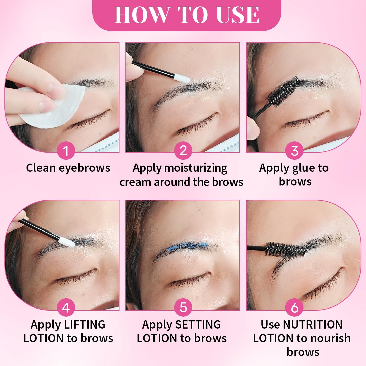 PERMANIA Lash Lift Kit, Lash Lift at Home, Gentle Formula Eyelash Perming Kit & Brow Lamination Kit, Up to 4 Weeks Curl, for Salon and Home Use