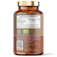 Time Health New: Organic Fermented Turmeric – 120 Capsules – Highly Bioavailable – Nutrient Rich – Vegan – UK Made Supplement – GMP Standards – Zero Additives (120 Count (Pack of 1))