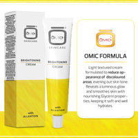 Omic Skin Brightening Cream | 1.7 Fl oz / 50 g | Helps Remove Pigments on: Body, Underarm, Face, Armpit, Intimate Area