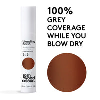 Josh Wood Colour Light Brown Blending Brush Duo Bundle Grey Root Touch Up to Cover Regrowth in between Colouring, Instant Coverage, Temporary, WASHES OUT, Vegan, 2 Tubes