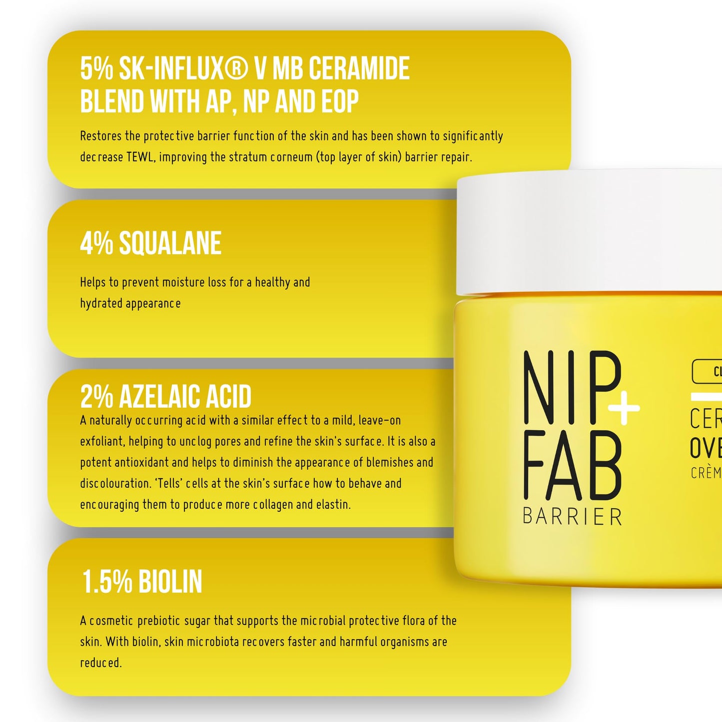Nip+Fab NIP+FAB Ceramide Fix 12%, Barrier Repair Night Cream 50ml