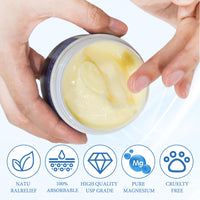 MADGININE Magnesium Butter Natura Magnesium Cream, Magnesium Cream for Muscle Relaxation & Sleep Support, Magnesium Soothing Sleep Cream Moisturizing Body & Skin (90g)