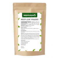 Neemveda Neem Leaf Powder 250 Grams (Azadirachta Indica) for Eating, Organically Grown, Premium Quality Neem Powder