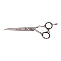 Dark Stag DS+ Offset Professional Premium Barber Scissors - Heat Treated Durable Stainless Steel for Ultimate Hairdressing, Cutting & Styling (6 inch)