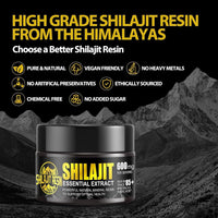 Ymoneyrat Himalayan Pure Natural Shilajit Resin 50g - 3 Months Supply, Gold Grade 100% Pure, Immune System & Vitality Booster, for Men and Women
