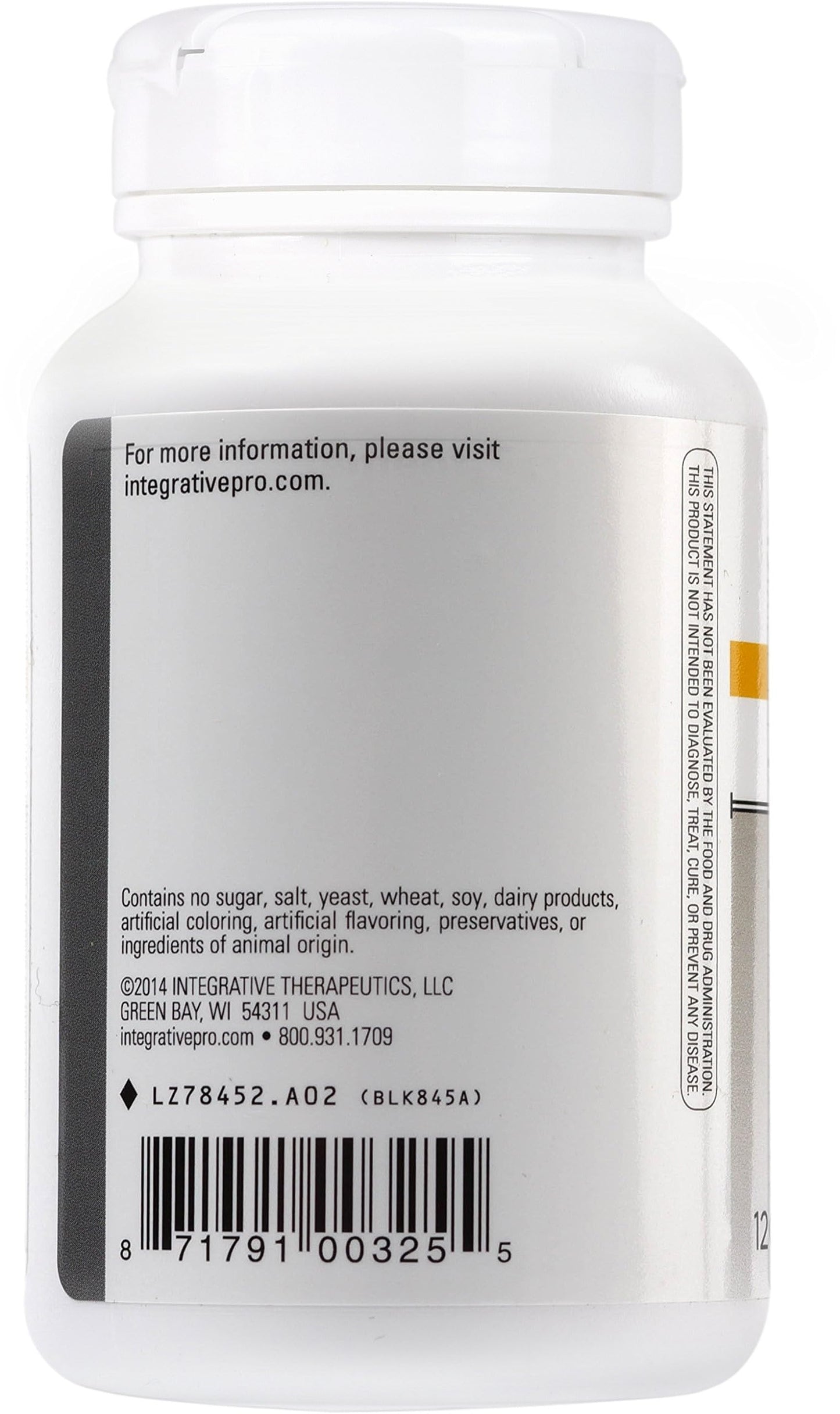 Integrative Therapeutics Fiber Formula - Support Colon Health* - Digestive Health Support with True Dispersion Technology - Contains Psyllium Seed Husk, Pectin, Oat Bran, and Guar Gum - 120 Capsules