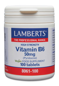 Lamberts Vitb6 50Mg (Pyridoxine) 100 Tablets