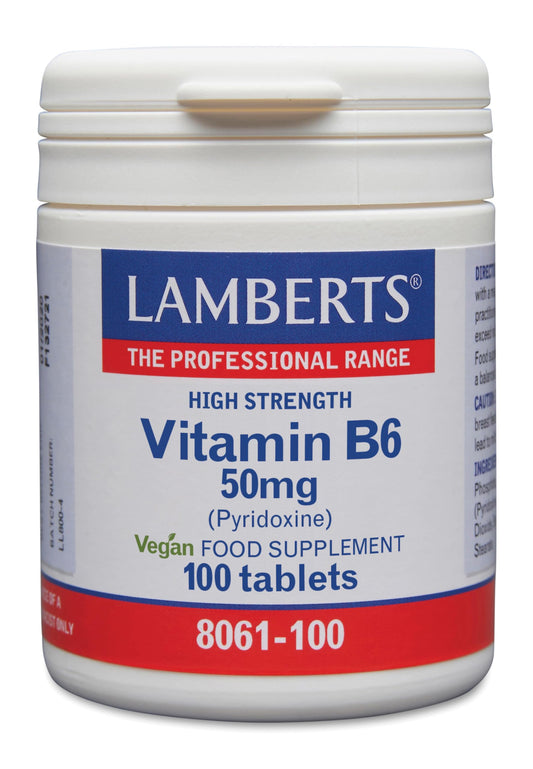Lamberts Vitb6 50Mg (Pyridoxine) 100 Tablets