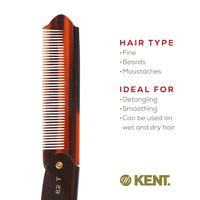 KENT Kent Brushes Handmade Combs Large Folding Pocket Comb for Men