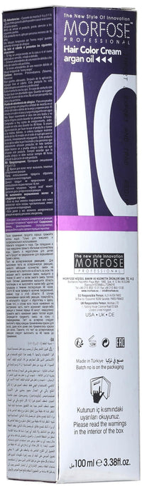 MORFOSE Morfose 10 Professional Hair Colour Cream 100 ml, No. 7.1 Natural Ash Auburn