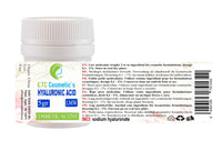 ETC Cosmetic`s HYALURONIC Acid Powder- 5g LMW (Low Molecular Weight) 100% Natural & Strong Anti-Aging,Wrinkle-Filler