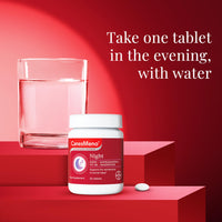 CanesMeno Menopause Support Night 30 Tablets, containing Hops, Ashwagandha, Vitamin B6 and Magnesium