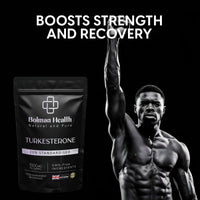 Bolman Health Turkesterone Capsules | 1000mg Ajuga Turkestanica Extract (20% Standardised) | Supports Strength, Muscle Function & Recovery | 60 Vegan Capsules | Non-GMO | Turkesterone Supplement